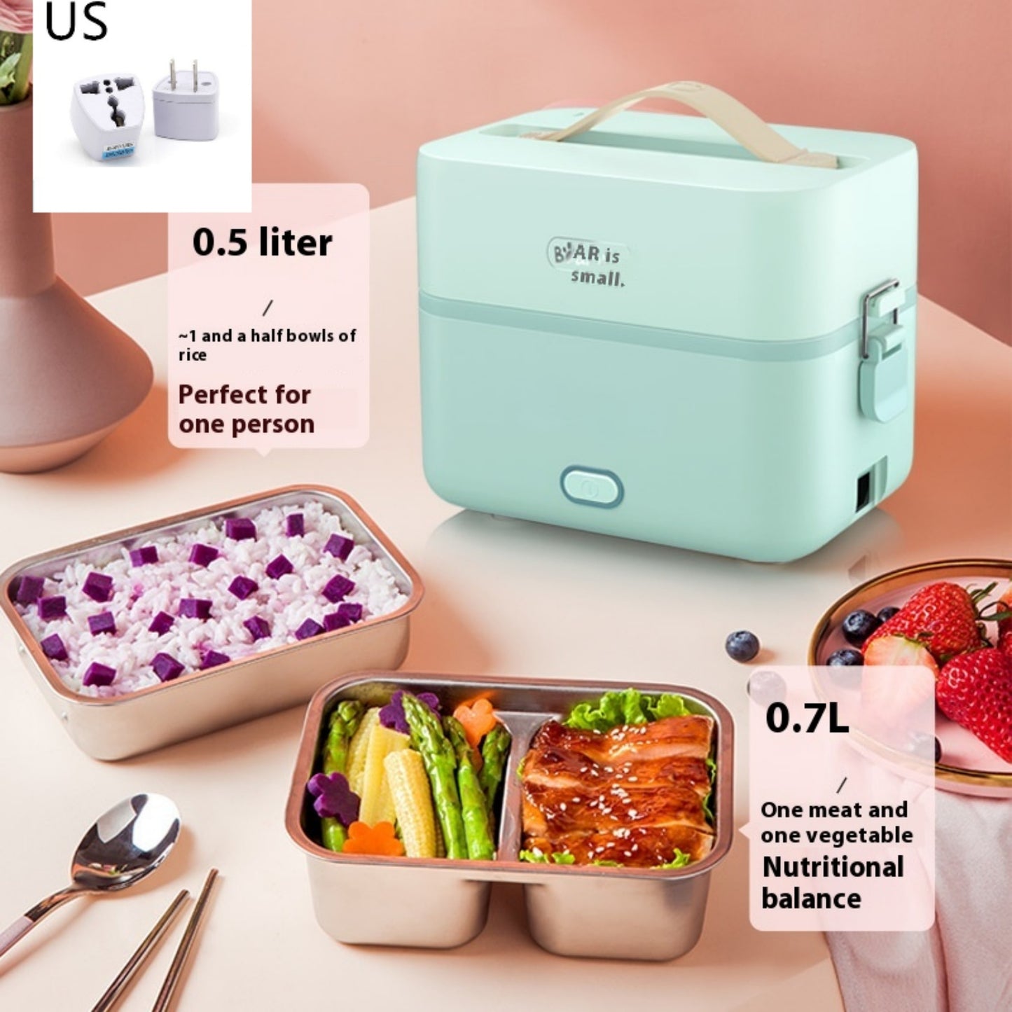 Electric Lunch Box Portable For Work