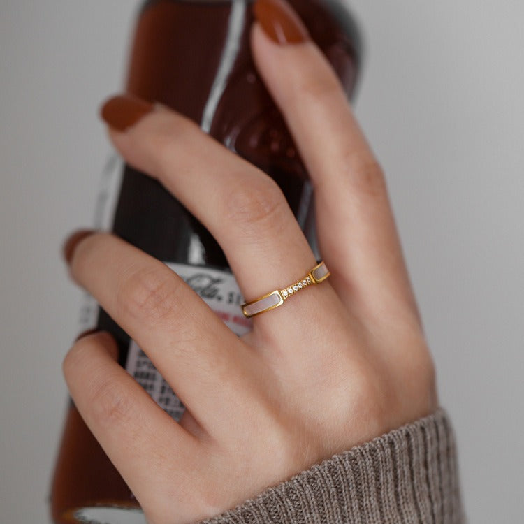 Japanese-style Subtly Luxurious Versatile Titanium Steel Ring