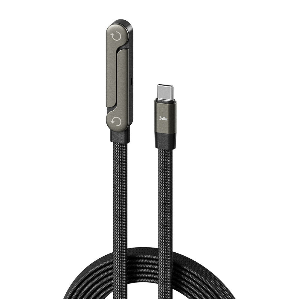 Fast Charging Foldable Bracket Data Cable 2-in-1 Data Wire Foldable