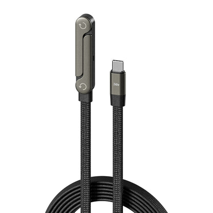 Fast Charging Foldable Bracket Data Cable 2-in-1 Data Wire Foldable
