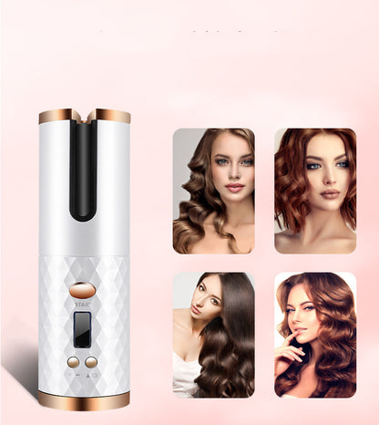 Cordless Automatic Curler with LCD Display