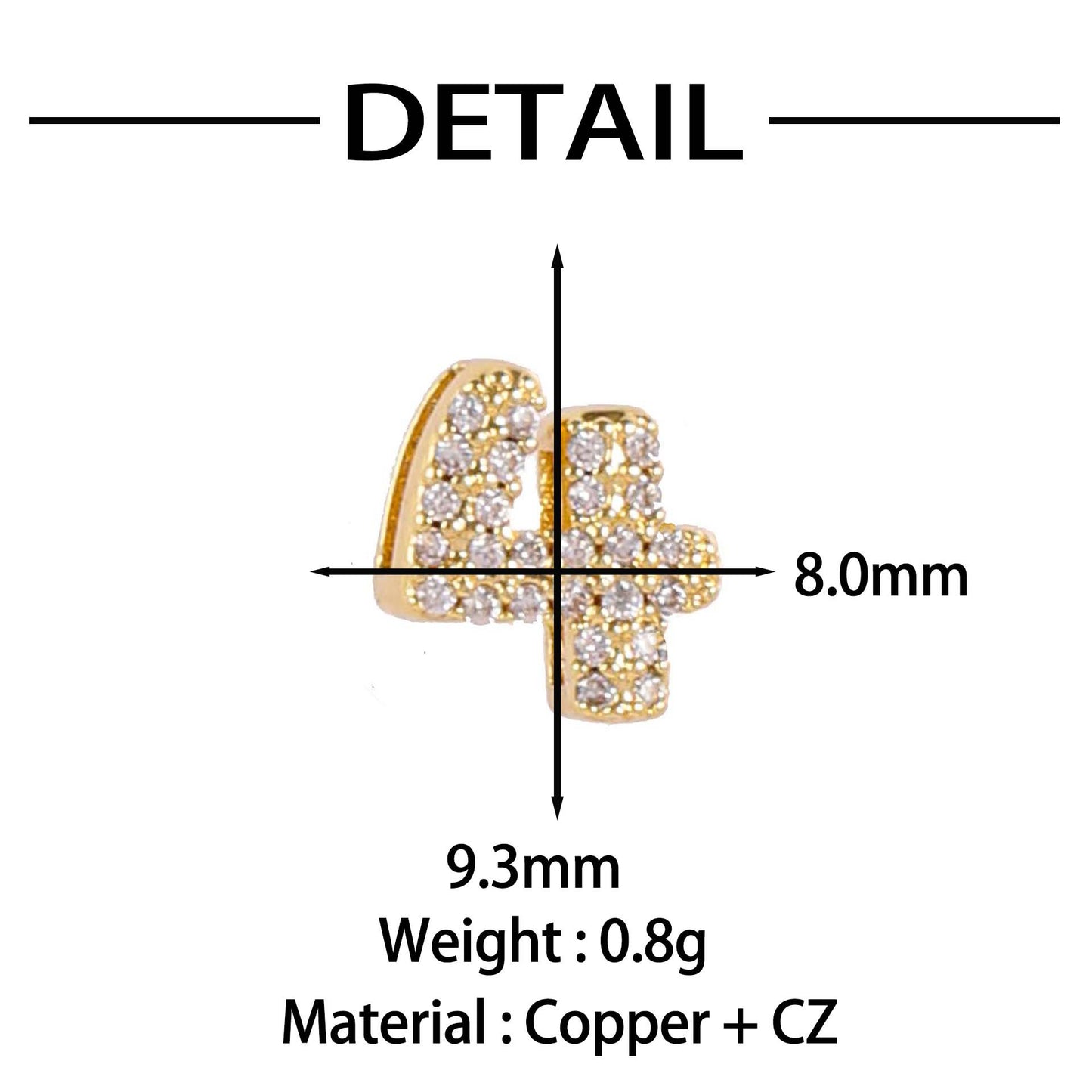 Personalized Creative Digital Love Heart Bracelet Accessories Pendant