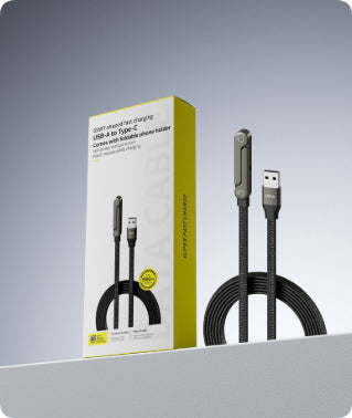 Fast Charging Foldable Bracket Data Cable 2-in-1 Data Wire Foldable