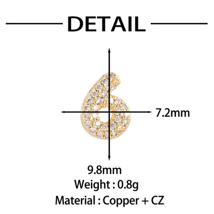 Personalized Creative Digital Love Heart Bracelet Accessories Pendant