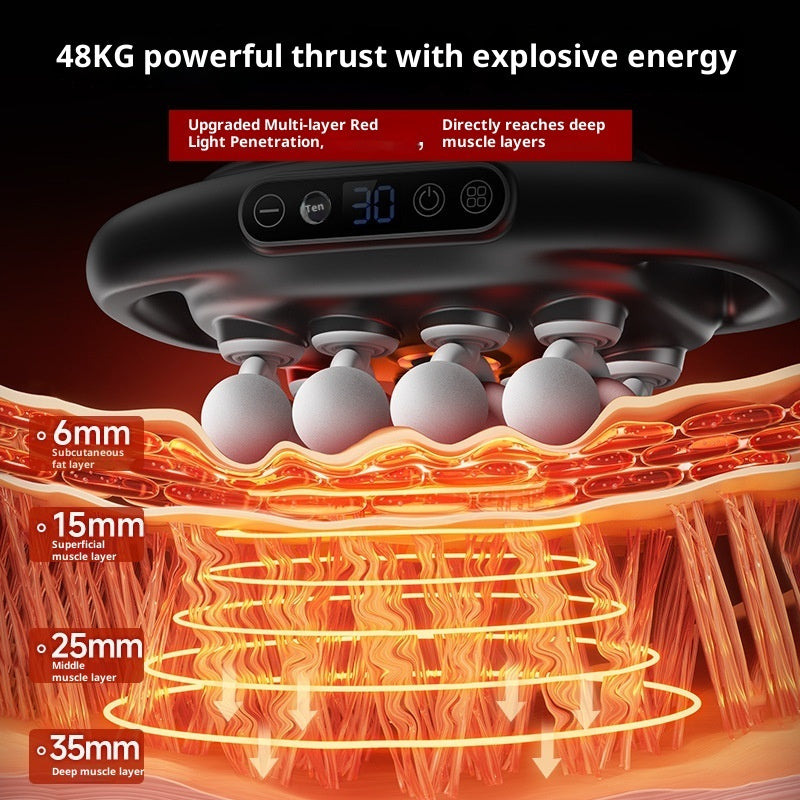 Muscle Relaxation Massager Multi-head Massage Gun Deep Tissue Body