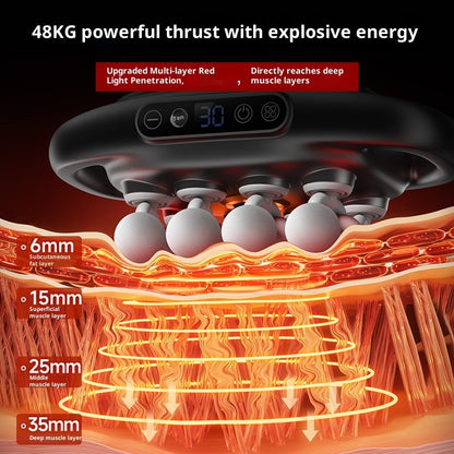 Muscle Relaxation Massager Multi-head Massage Gun Deep Tissue Body