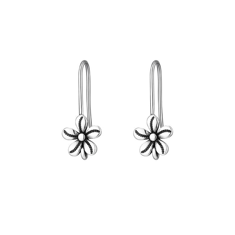 One Thought 925 Sterling Silver Flower Earrings For Women