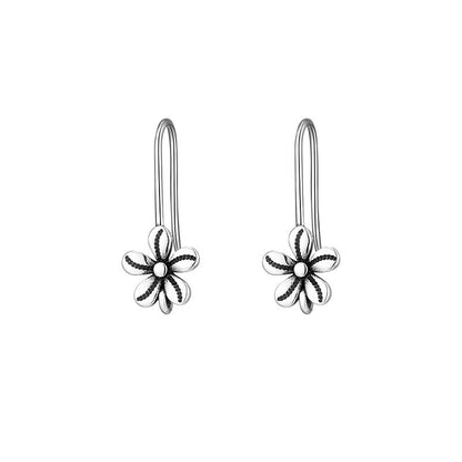 One Thought 925 Sterling Silver Flower Earrings For Women