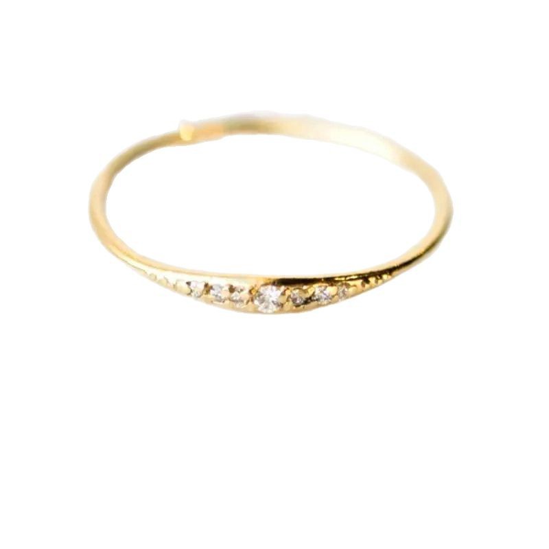 Womens Minimalist Zircon Fashion Ring Trendy And Stylish