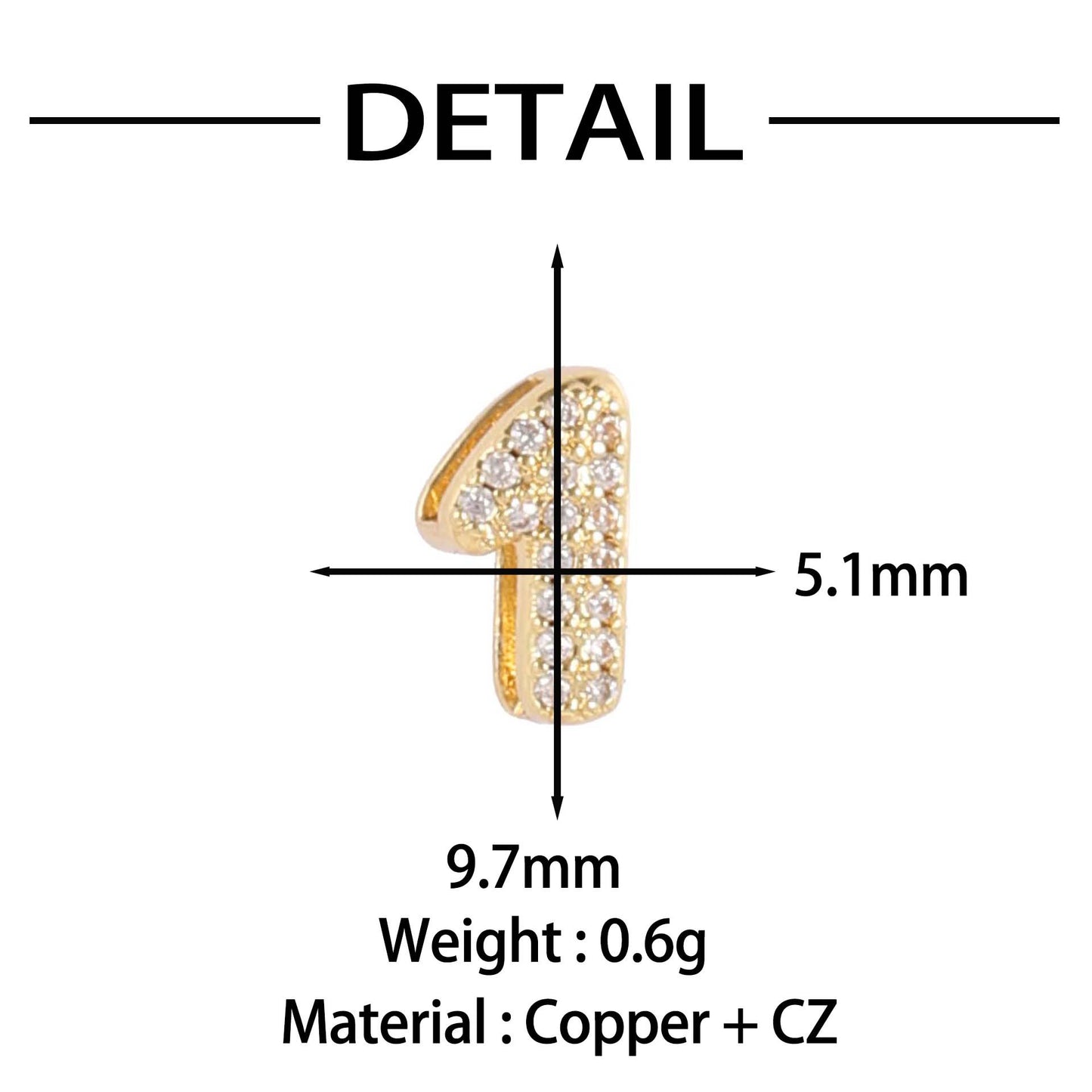 Personalized Creative Digital Love Heart Bracelet Accessories Pendant