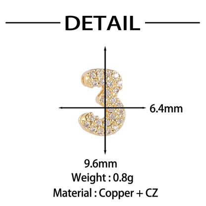 Personalized Creative Digital Love Heart Bracelet Accessories Pendant