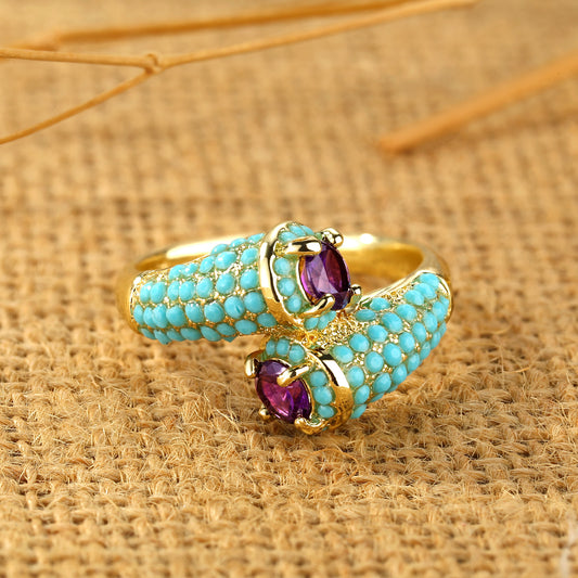 Womens Retro-Style Fashion Alloy Ring