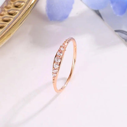Womens Minimalist Zircon Fashion Ring Trendy And Stylish