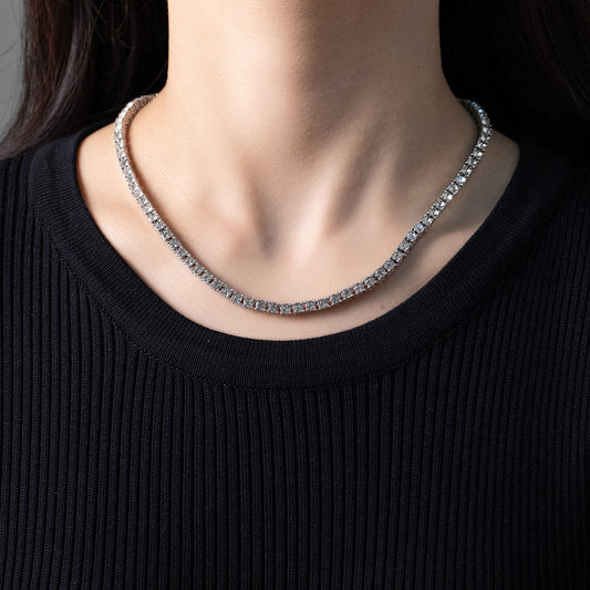 Mens And Womens Street-style Rhinestone-studded Necklace