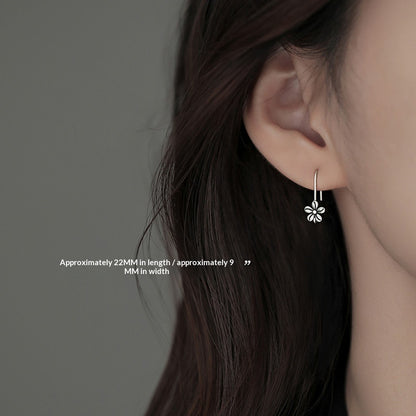 One Thought 925 Sterling Silver Flower Earrings For Women