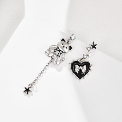 Sophisticated Asymmetrical Bear Earrings For Women